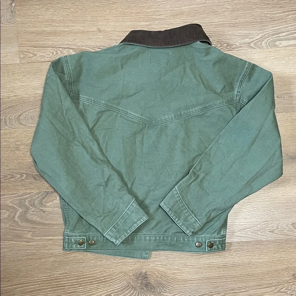 VALOR Men’s 100% Cotton Size Small Green Chore Jacket - Picture 8 of 8